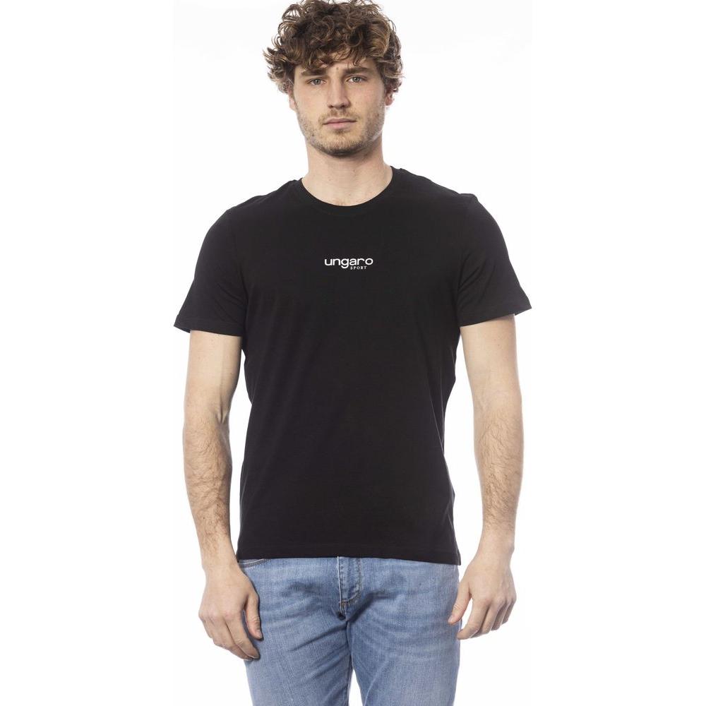 Ungaro Sport Black Cotton T-Shirt
