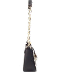 Michael Kors Carmen Small Black Haircalf Pouchette Shoulder Crossbody Bag