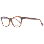 Max Mara Brown Women Glasses Frame, full-rim butterfly style, plastic material, size 54-15-145, includes branded case.