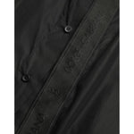 Dolce & Gabbana Black Cotton Logo Formal GOLD Dress Shirt