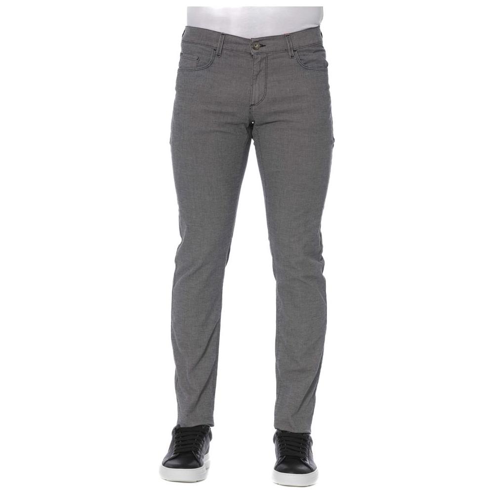 Trussardi Jeans Gray Cotton Pant