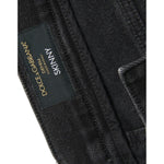 Dolce & Gabbana Gray Cotton Stretch Skinny Denim Logo Jeans
