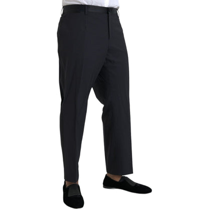 Dolce & Gabbana Blue Wool Men Skinny Dress Pants