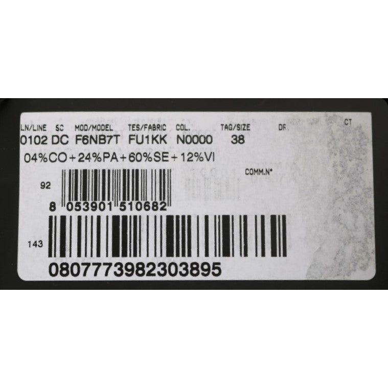 Dolce & Gabbana Black Floral Lace Sheath Silk Dress