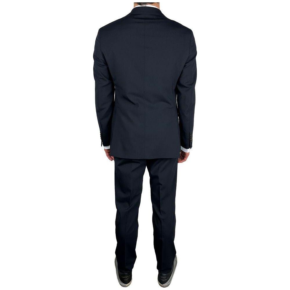 Aquascutum Navy Wool Men's Suit