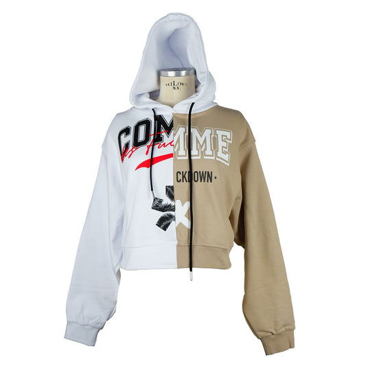 Comme Des Fuckdown White Cotton Women Sweater