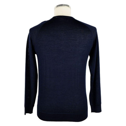Emilio Romanelli Blue Cashmere Men Sweater