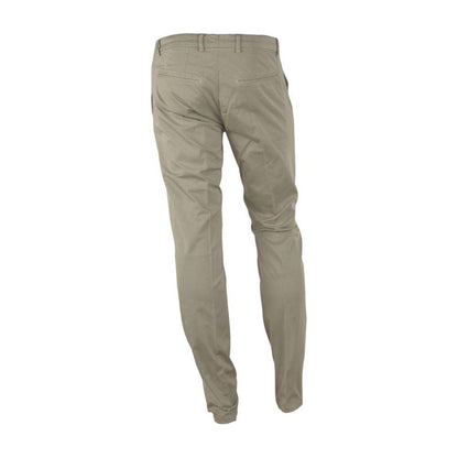 Made in Italy Beige Cotton Men's Trouser