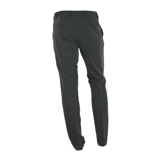 Made in Italy Elegant Italian Gray Trousers for Men