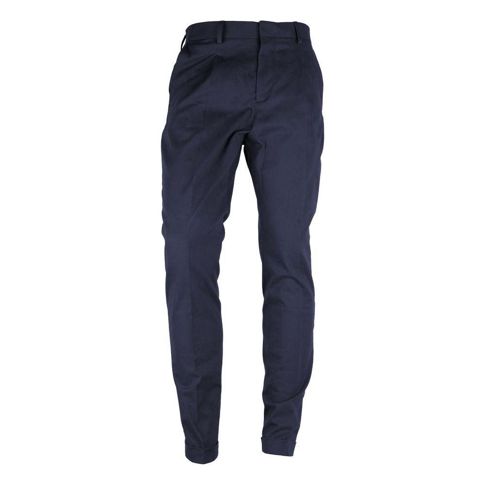 Made in Italy Blue Wool Men's Trousers