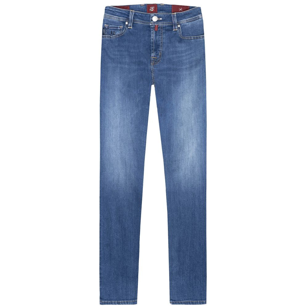 Tramarossa Blue Cotton Jeans Denim