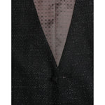 Dolce & Gabbana Black Brown Silk Waistcoat Dress Formal Vest