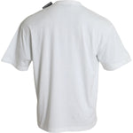 Balenciaga Off White Cotton Jersey Round Neck T-shirt