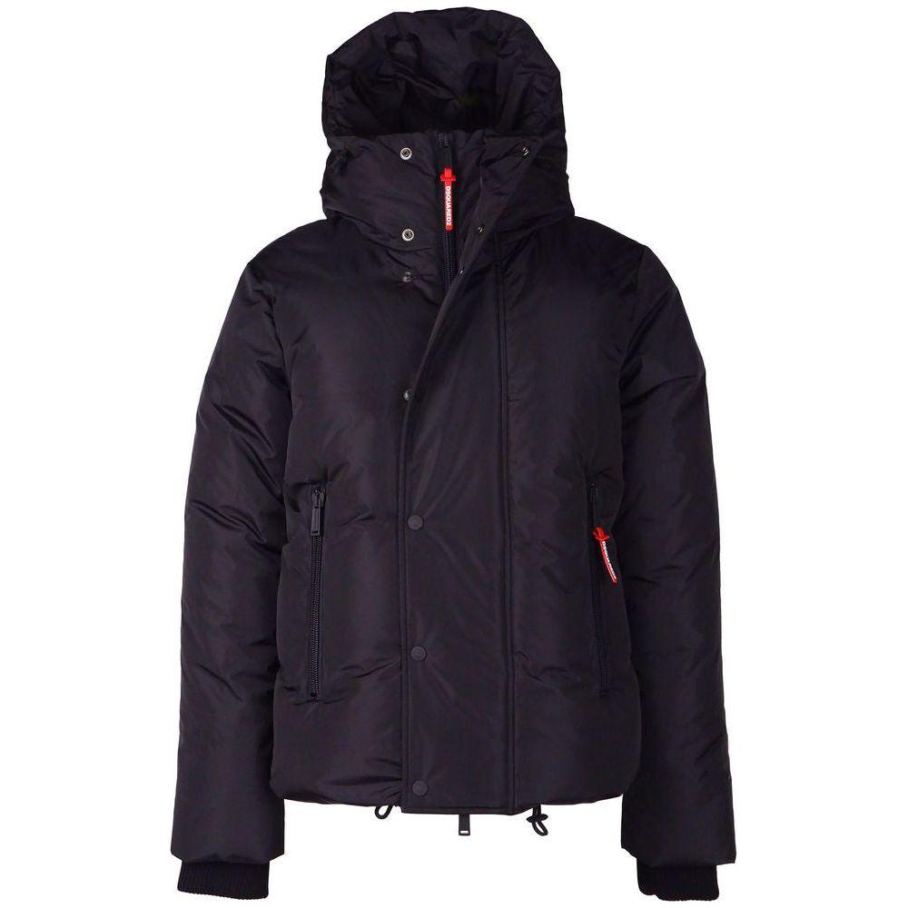 Dsquared² Black Nylon Men Down Jacket