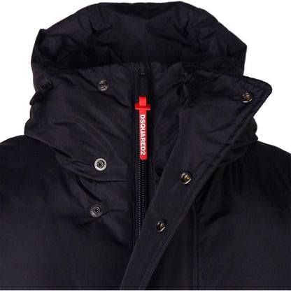 Dsquared² Black Nylon Men Down Jacket