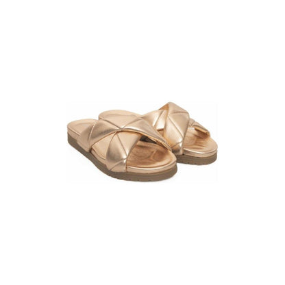 Cerruti 1881 Beige Lambskin Women Sandal