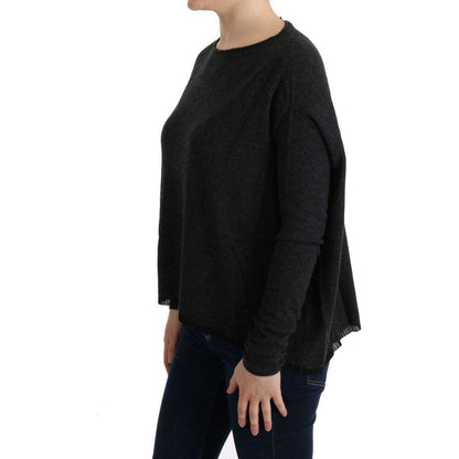 Costume National Gray Viscose Knitted Sweater