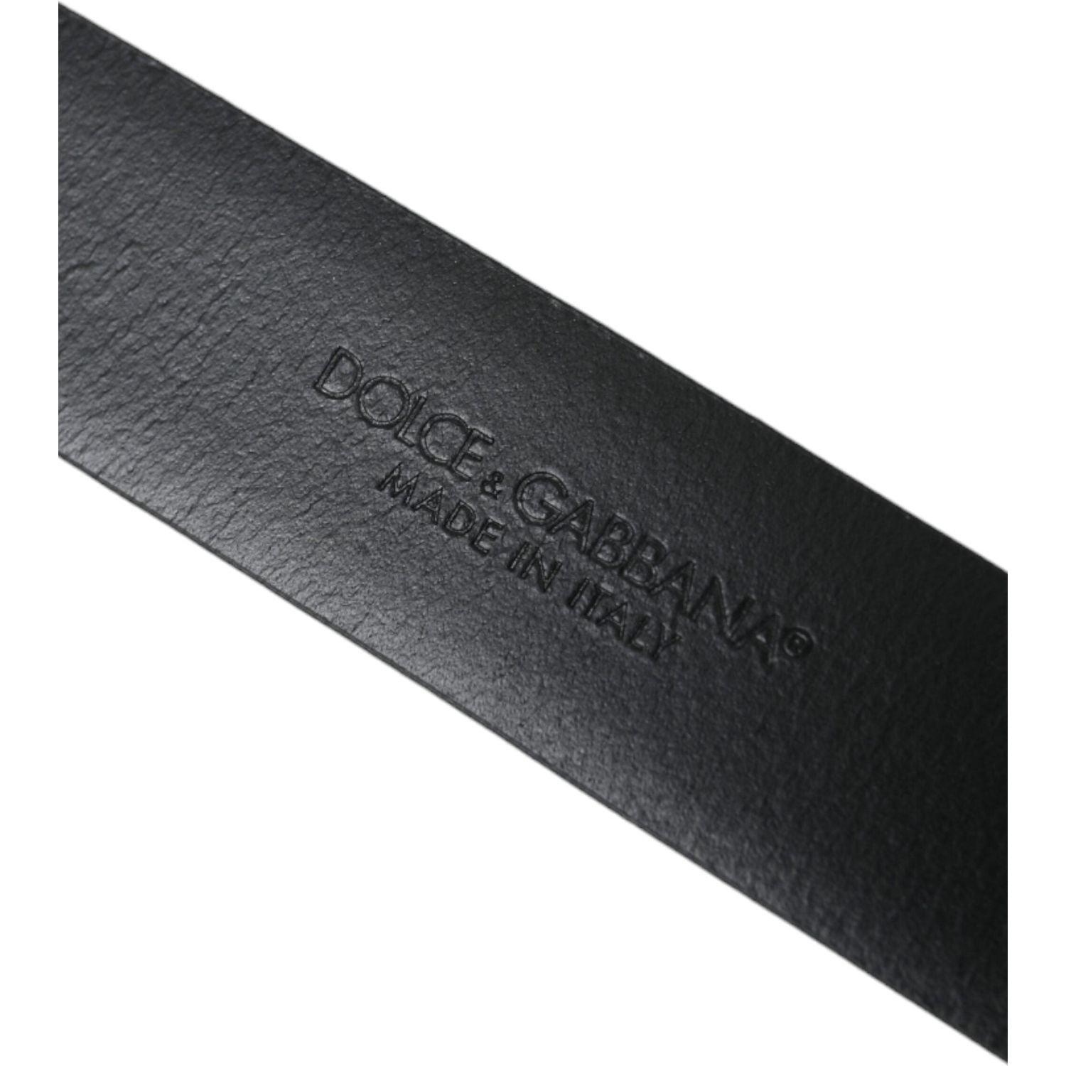 Dolce & Gabbana Blue Calf Leather Gold Metal Buckle Belt Men