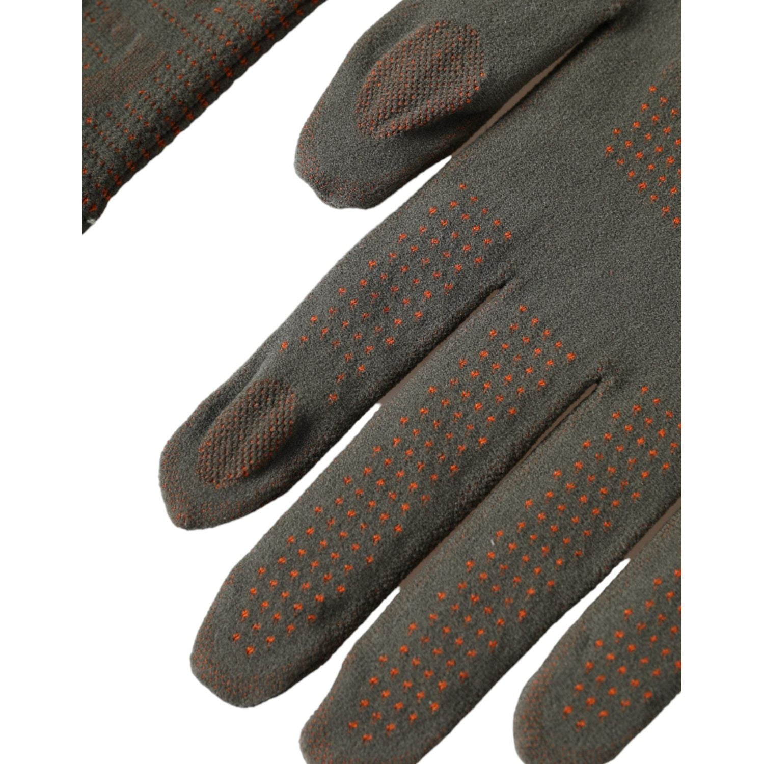 Dolce & Gabbana Brown Cotton Stretch Wrist Length Gloves