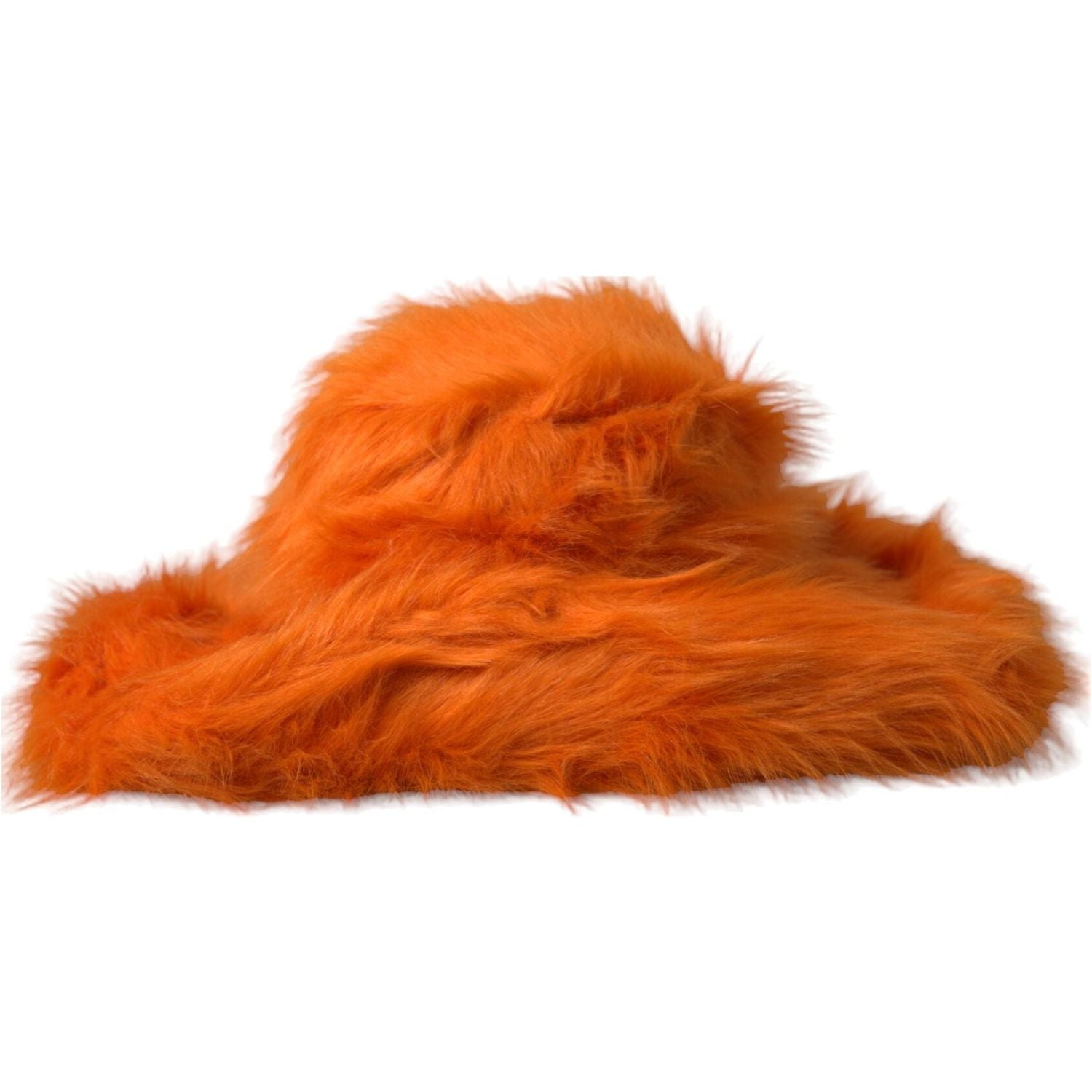 Dolce & Gabbana Orange Faux Fur Polyester Fedora Hat