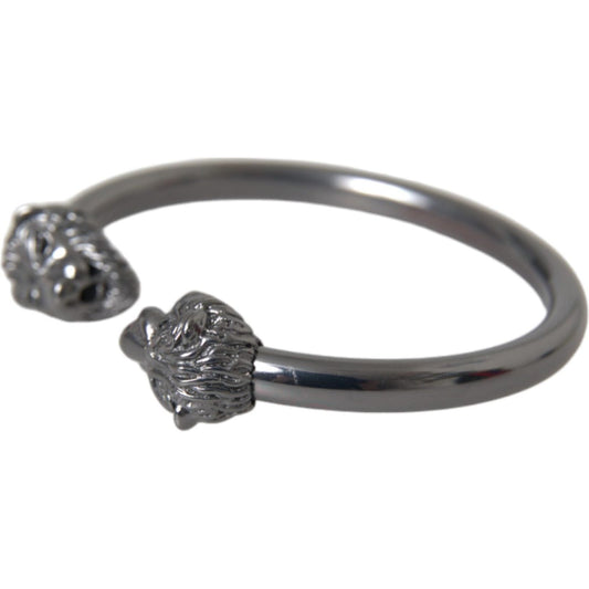 Nialaya Black Rhodium Lion Bangle Bracelet Women Bracelet