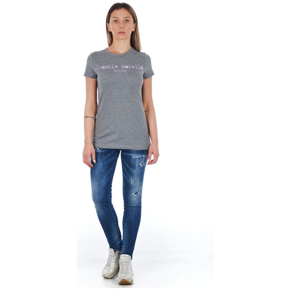 Frankie Morello Blue Cotton Women Jeans