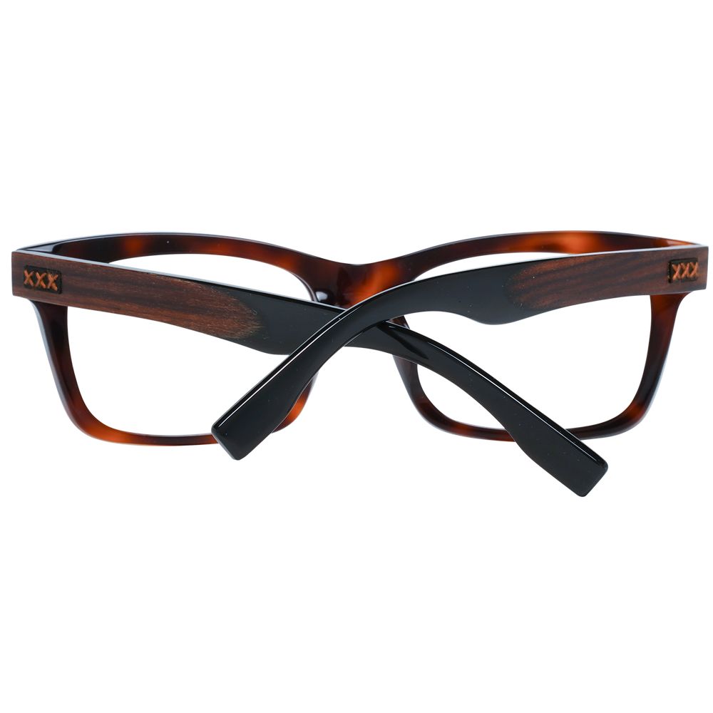 Ermenegildo Zegna Brown Acetate, Wood & Horn Glasses (Frames)