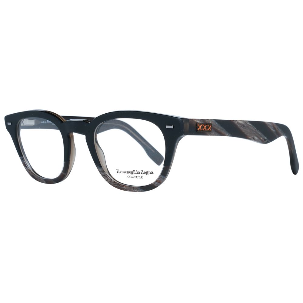 Ermenegildo Zegna Black Plastic Glasses (Frames)