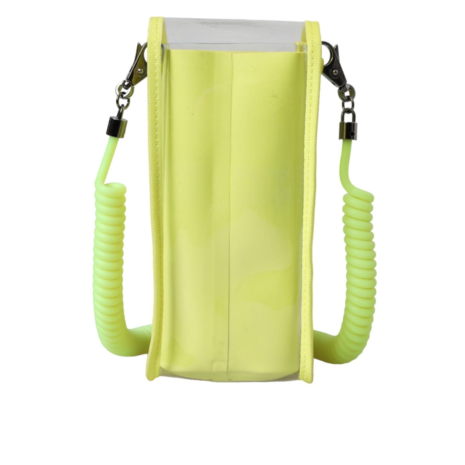 Dolce & Gabbana Yellow Green Plastic DG Logo Neck Strap Cardholder Wallet