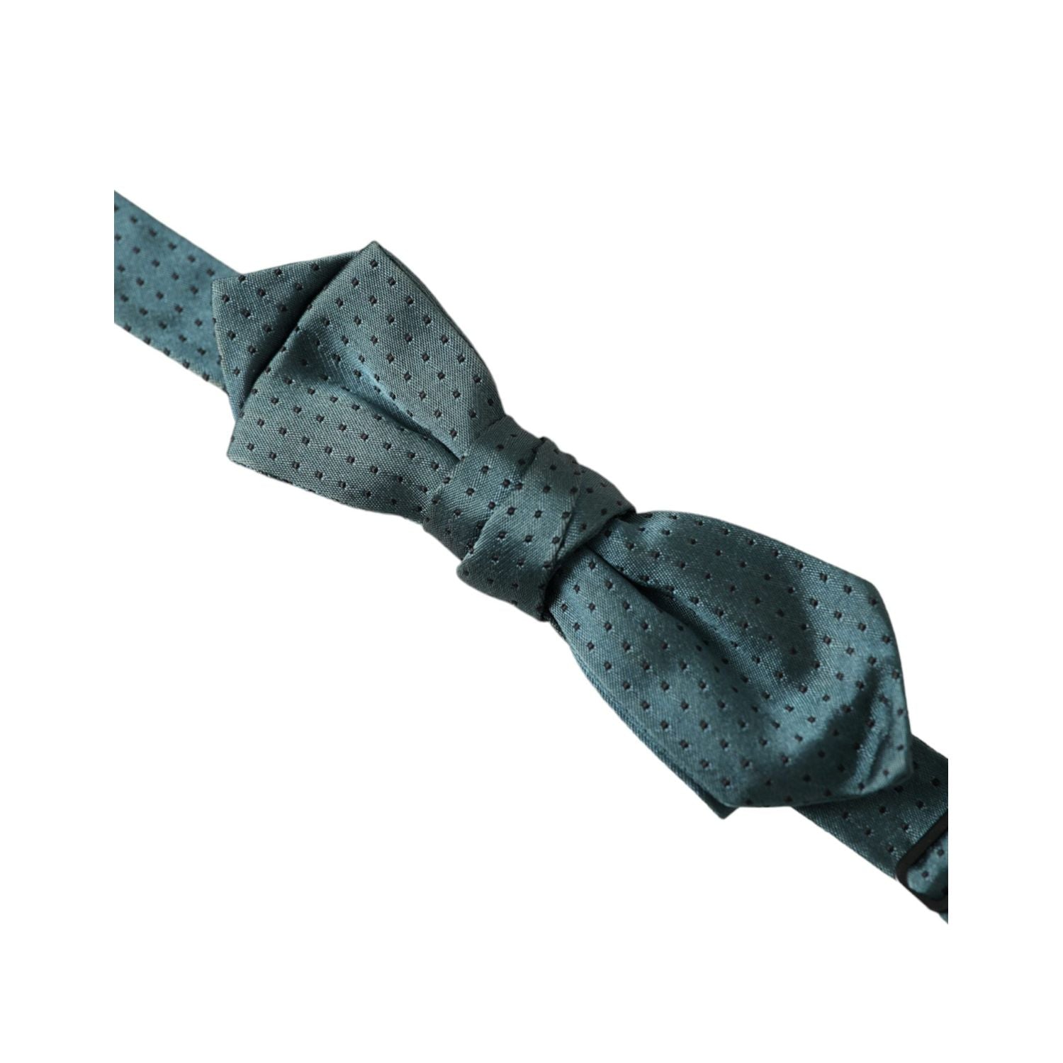 Dolce & Gabbana Green Silk Fantasy Adjustable Neck Men Papillon Bow Tie