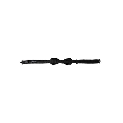 Dolce & Gabbana Black Silk Fantasy Adjustable Neck Men Bow Tie