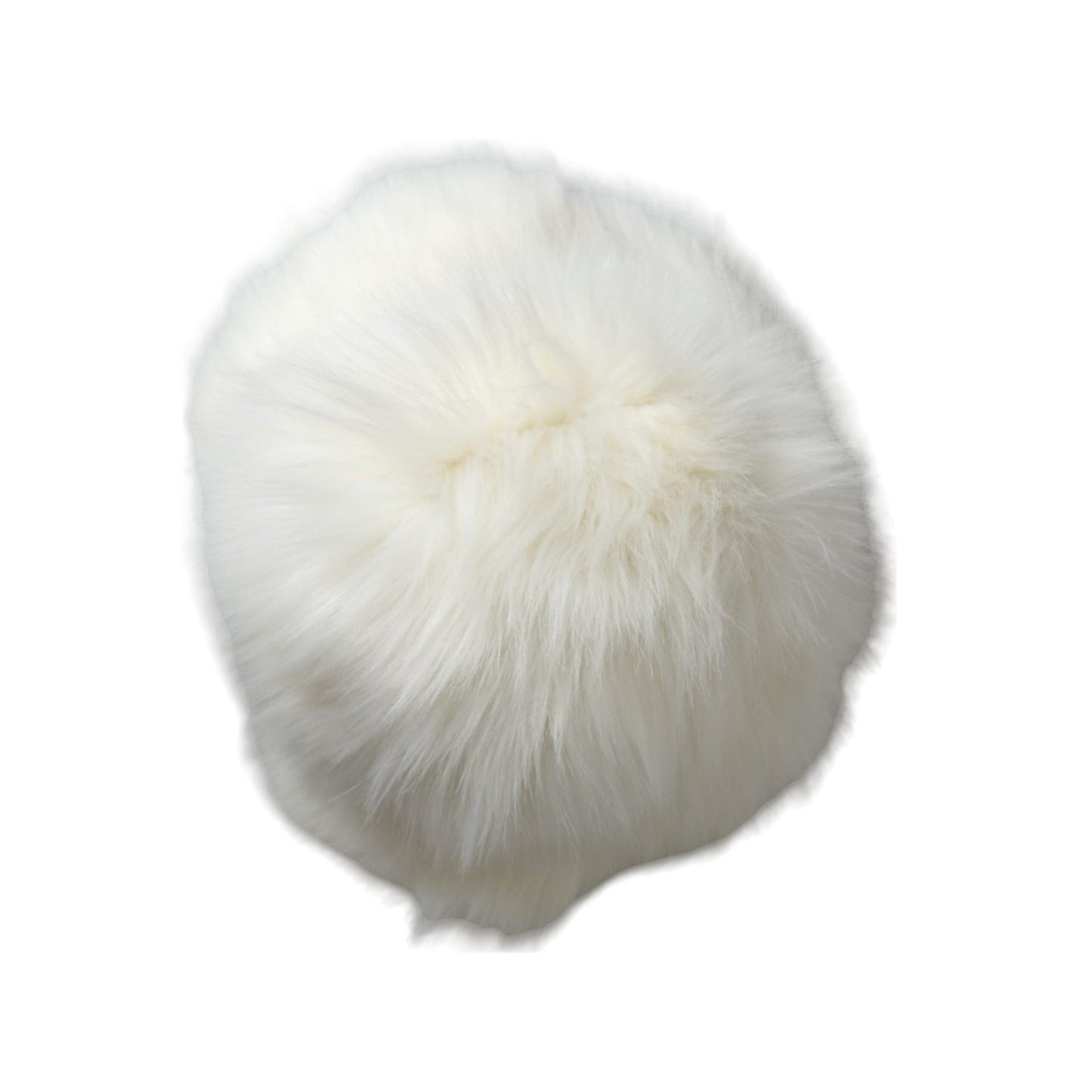 Dolce & Gabbana White Acrylic Fur Womens Bucket Hat