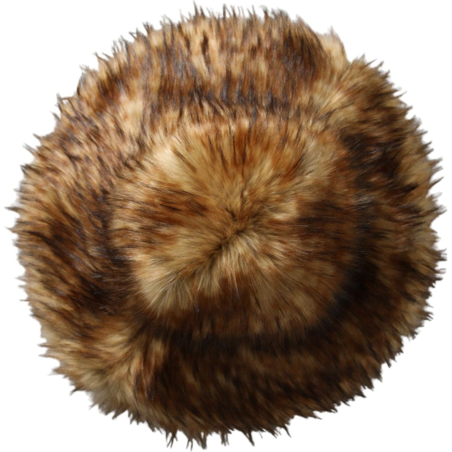 Dolce & Gabbana Brown Modacrylic Faux Fur Bucket Hat