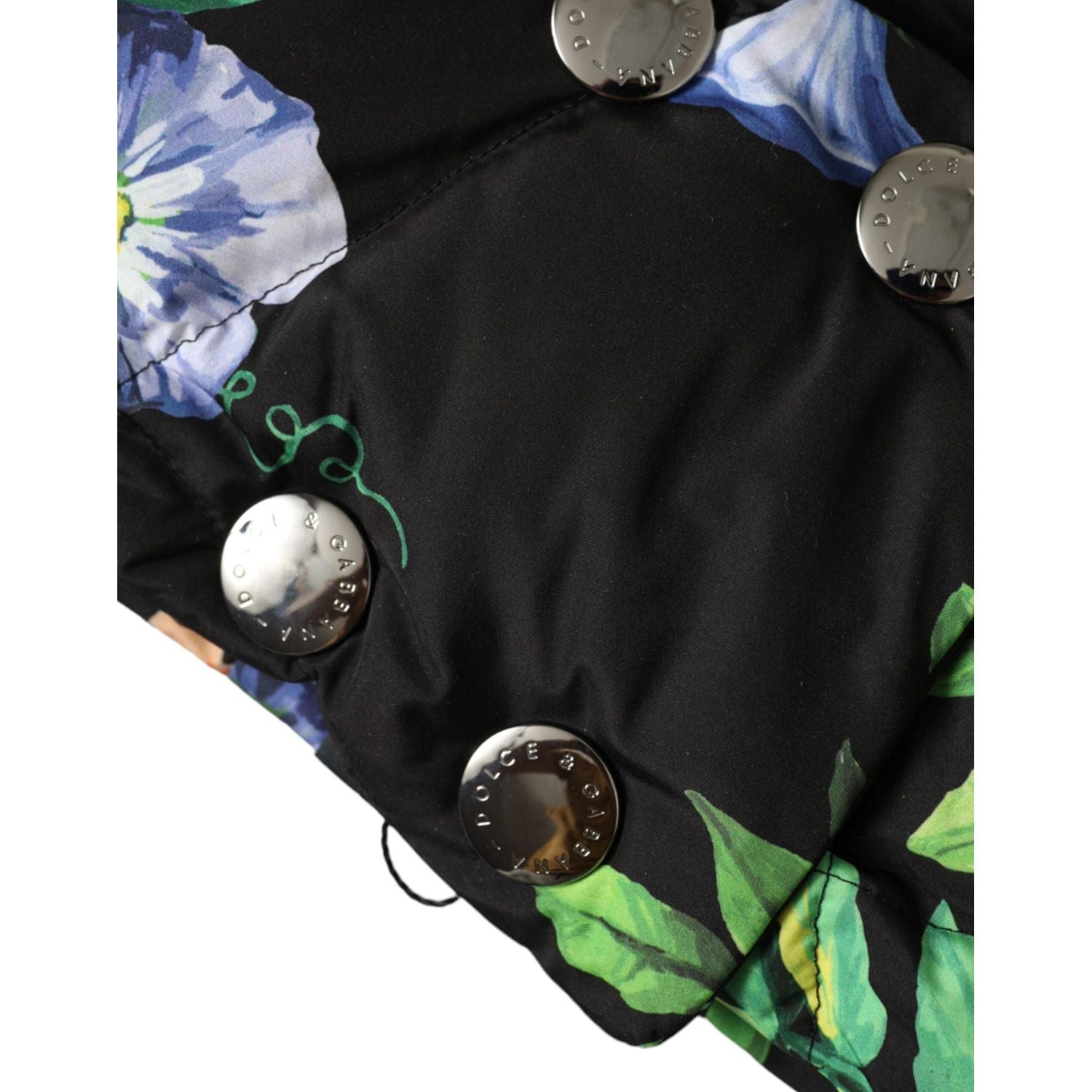 Dolce & Gabbana Black Floral Print Whole Head Wrap Hat