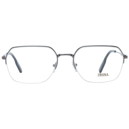 Ermenegildo Zegna Gray Metal Glasses (Frames)