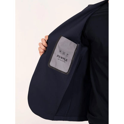 People Of Shibuya Blue Polyester Jackets & Coat