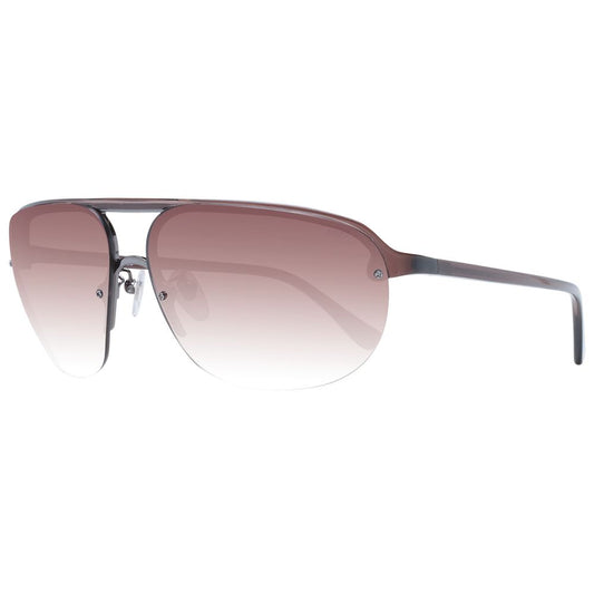 Lozza Brown Acetate & Plastic Sunglasses