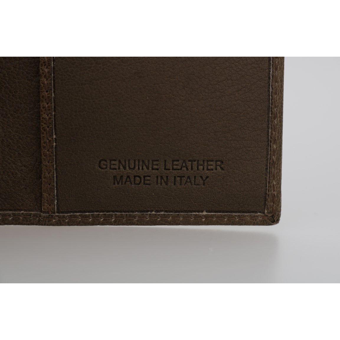 Billionaire Italian Couture Brown Leather Bifold Wallet