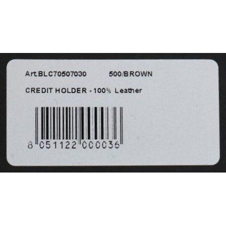 Billionaire Italian Couture Brown Leather Cardholder Wallet Wallet