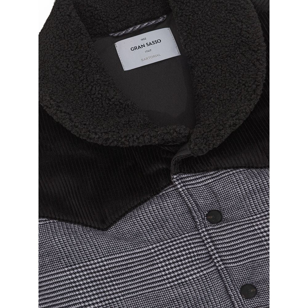 Gran Sasso Gray Cotton Sleveless Jacket