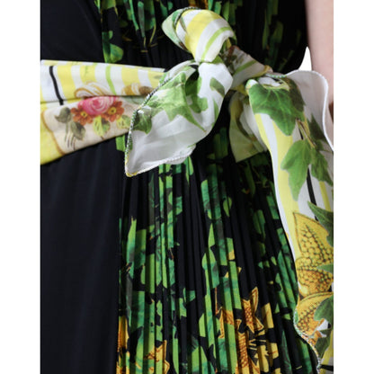 Roberto Cavalli Multicolor Floral Sheath Knee Length Dress
