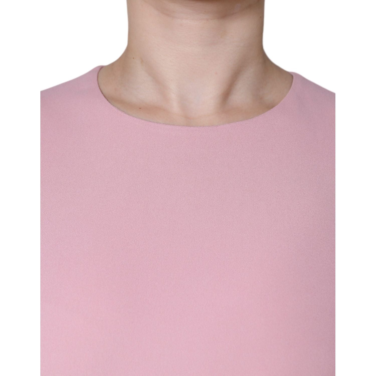 Dolce & Gabbana Pink A-line Viscose 3/4 Sleeves Dress