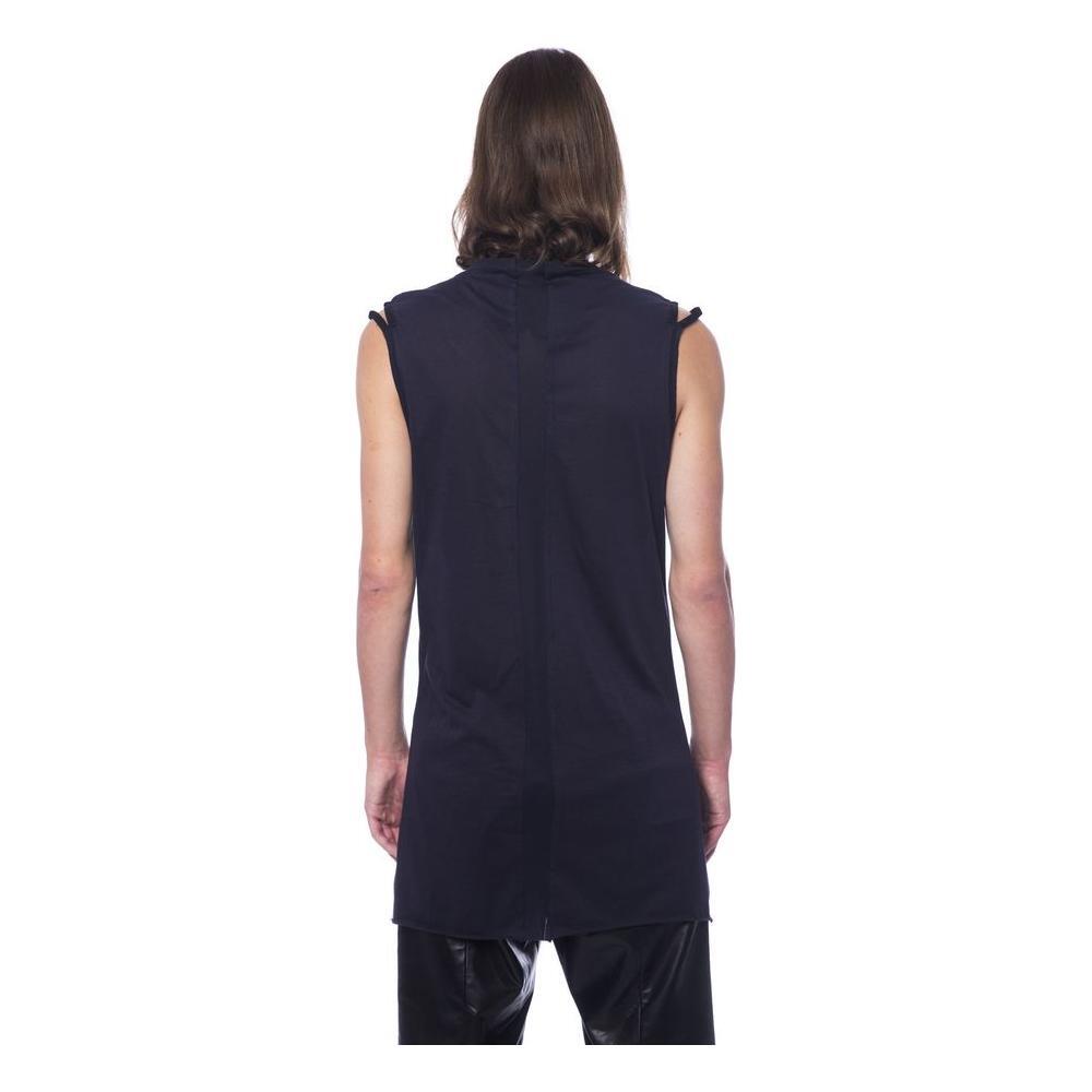 Nicolo Tonetto Black Cotton Men Tank Top