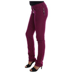 Costume National Purple Cotton Stretch Slim Denim Jeans
