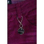 Costume National Purple Cotton Stretch Slim Denim Jeans