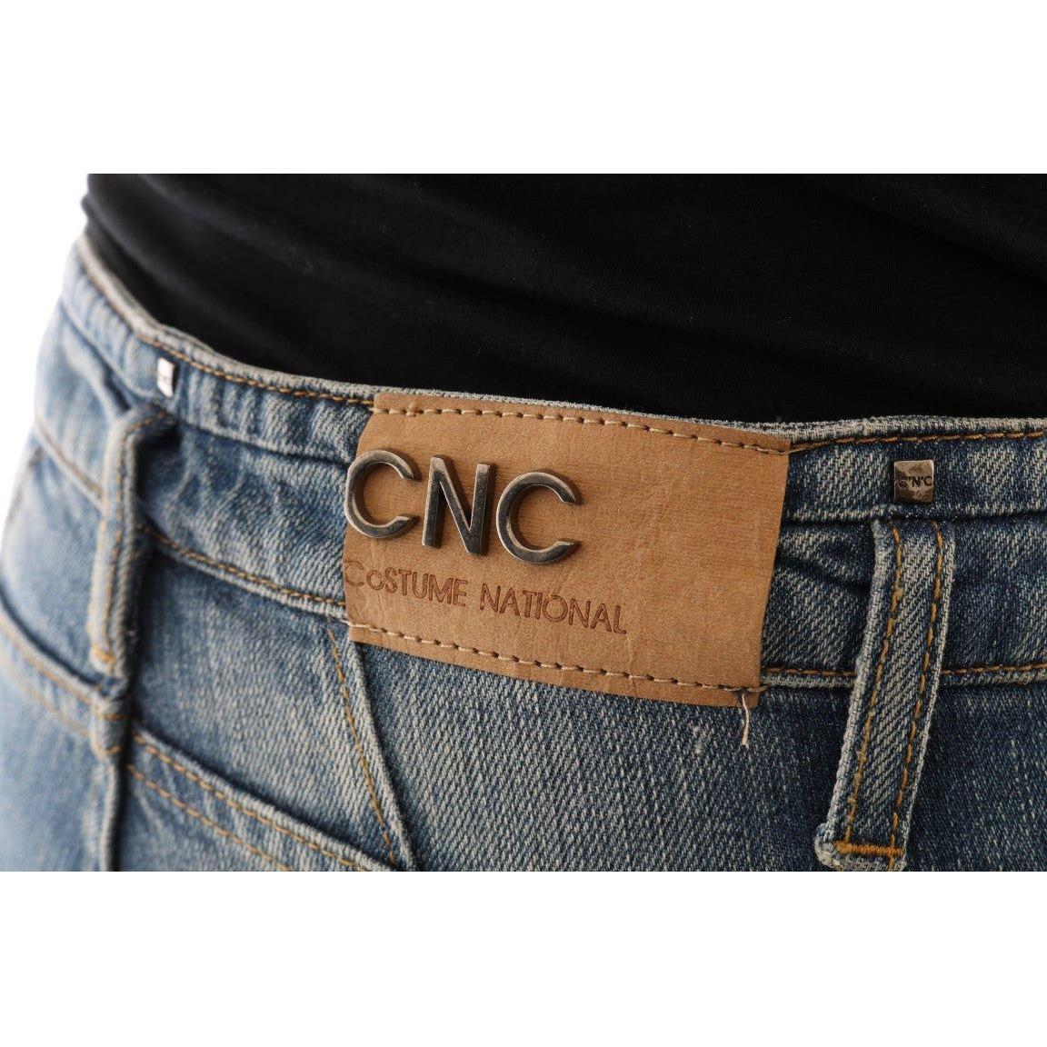 Costume National Blue Cotton Stretch Denim Jeans