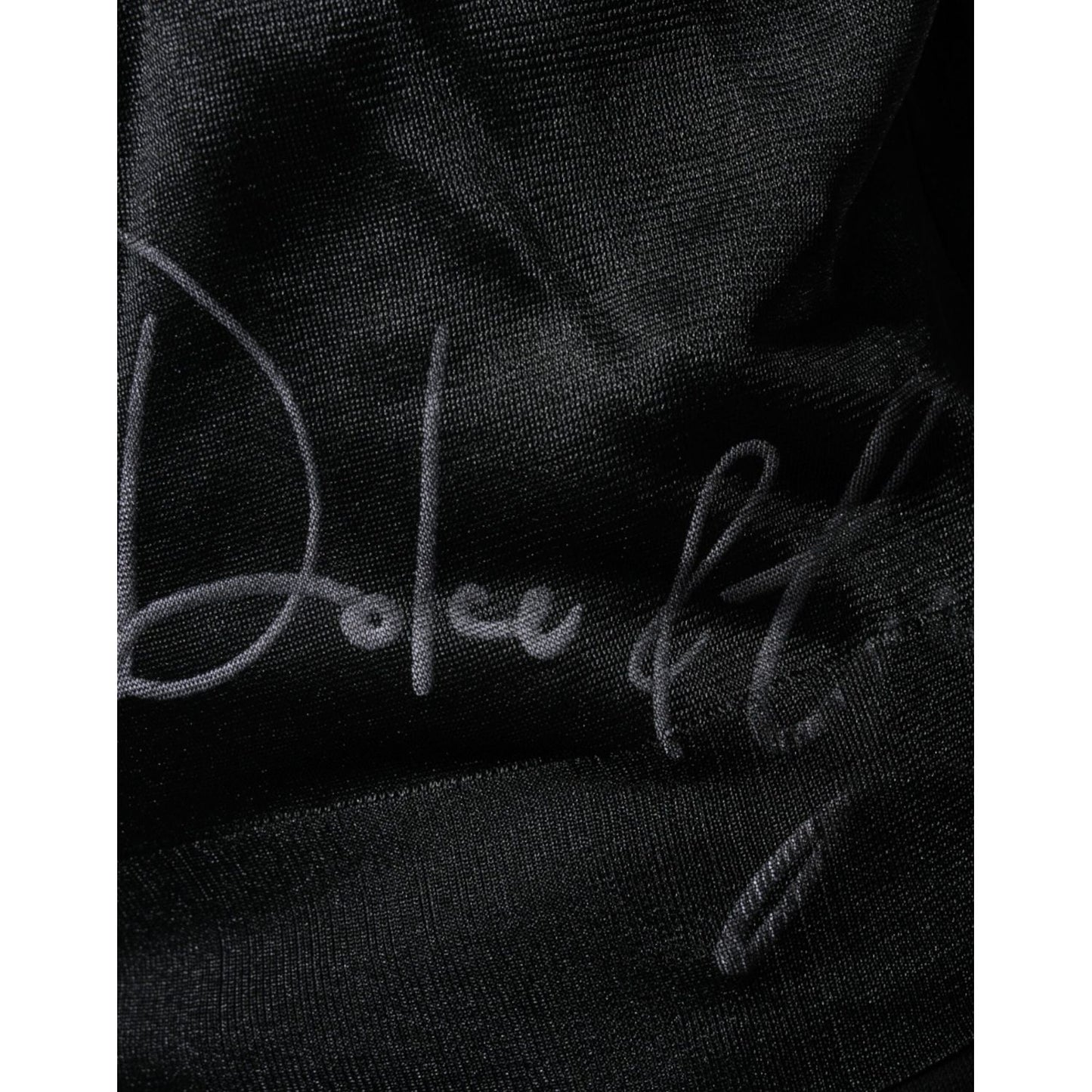 Dolce & Gabbana Black Polyester Pullover Sweatshirt Sweater