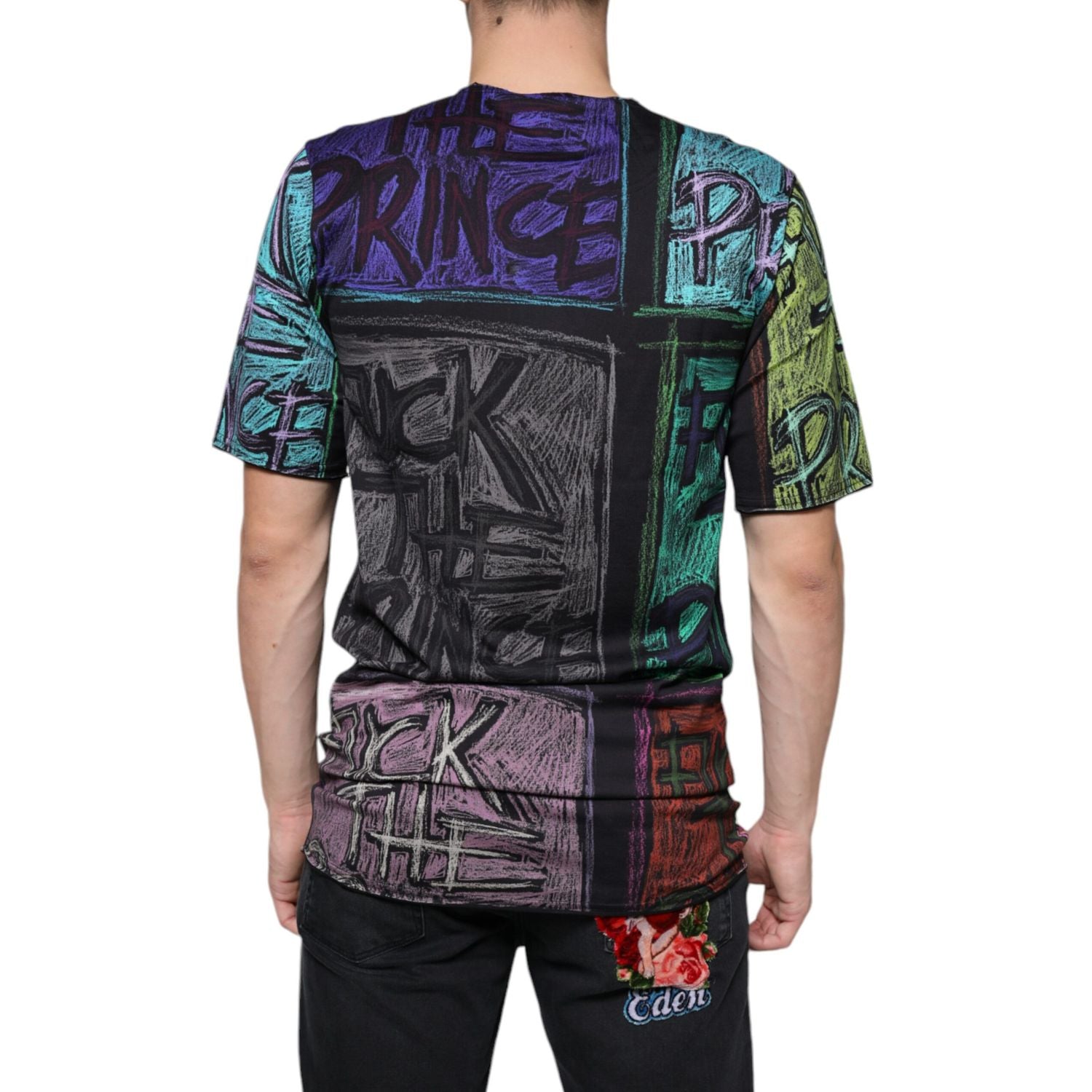 Dolce & Gabbana Multicolor Graphic Print Cotton T-shirt