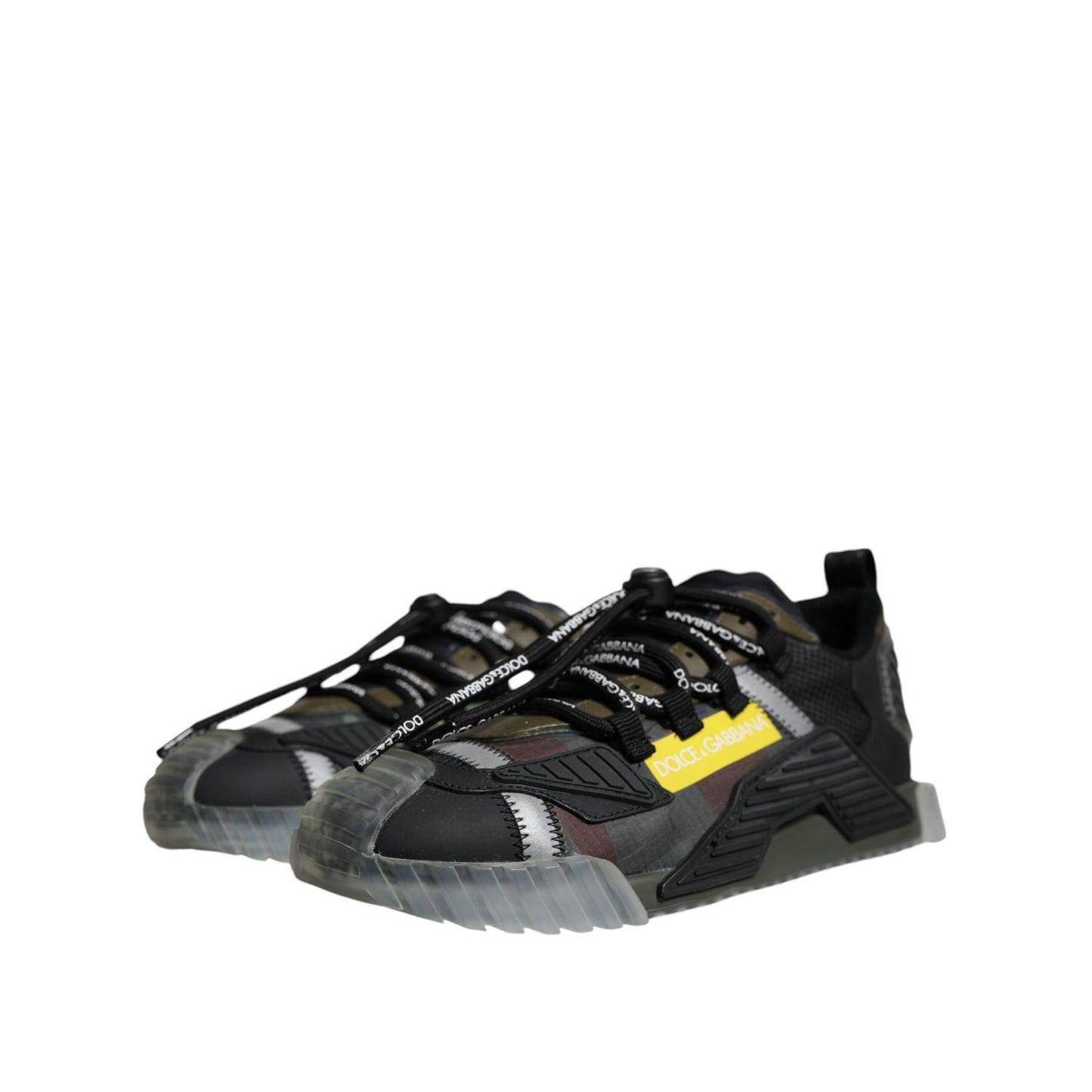 Dolce & Gabbana Multicolor Lace Up Low Top NS1 Sneakers Shoes