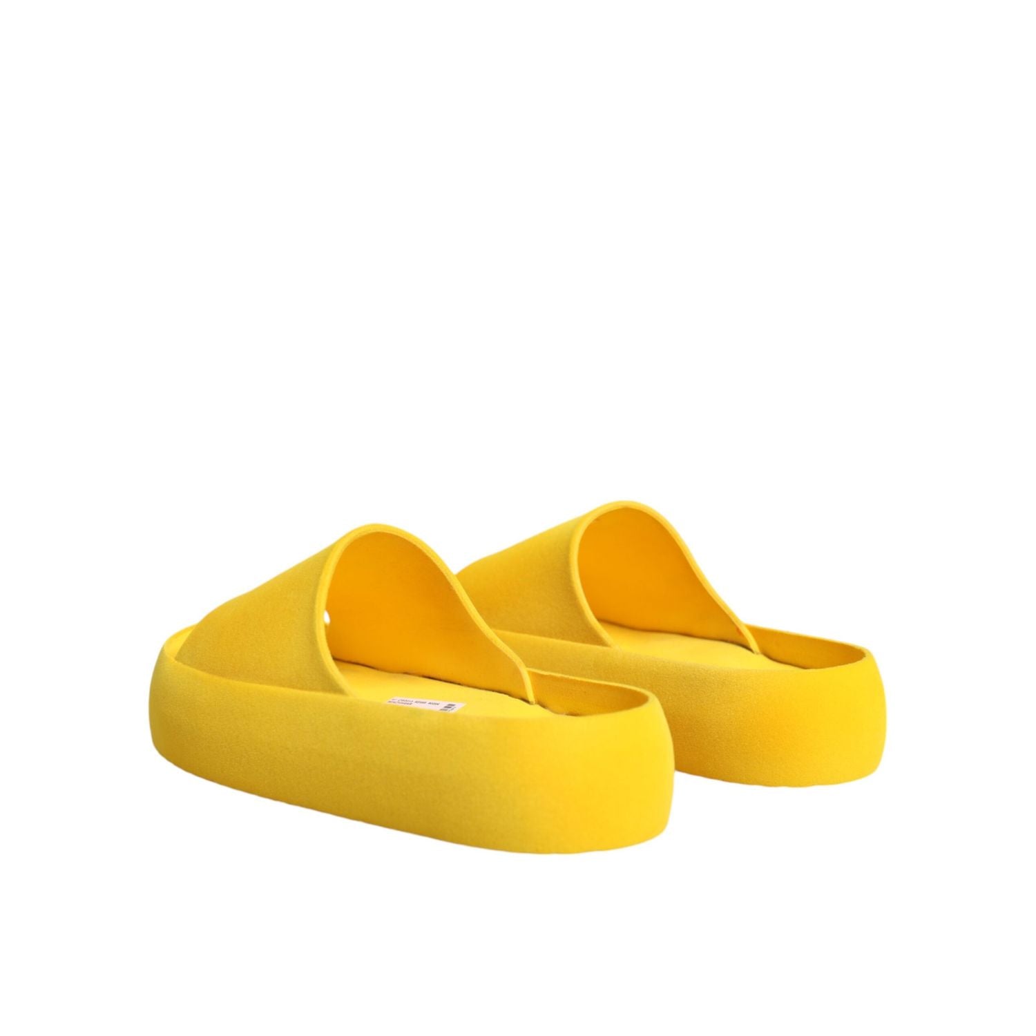 Dolce & Gabbana Yellow Rubber Slides Sandals Beachwear Shoes